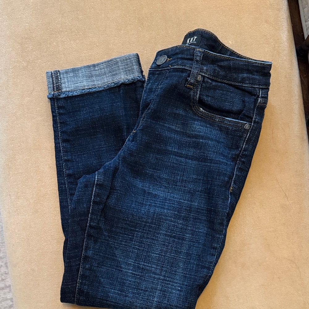 Kut from kloth womens Deep Indigo Skinny Jeans